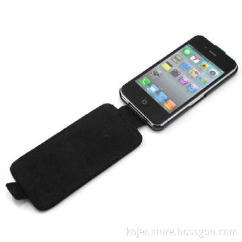 Flip Design Case for Apple's iPhone 4, Made of PU and Plastic, with Velvet Lining and Magnetic Flap